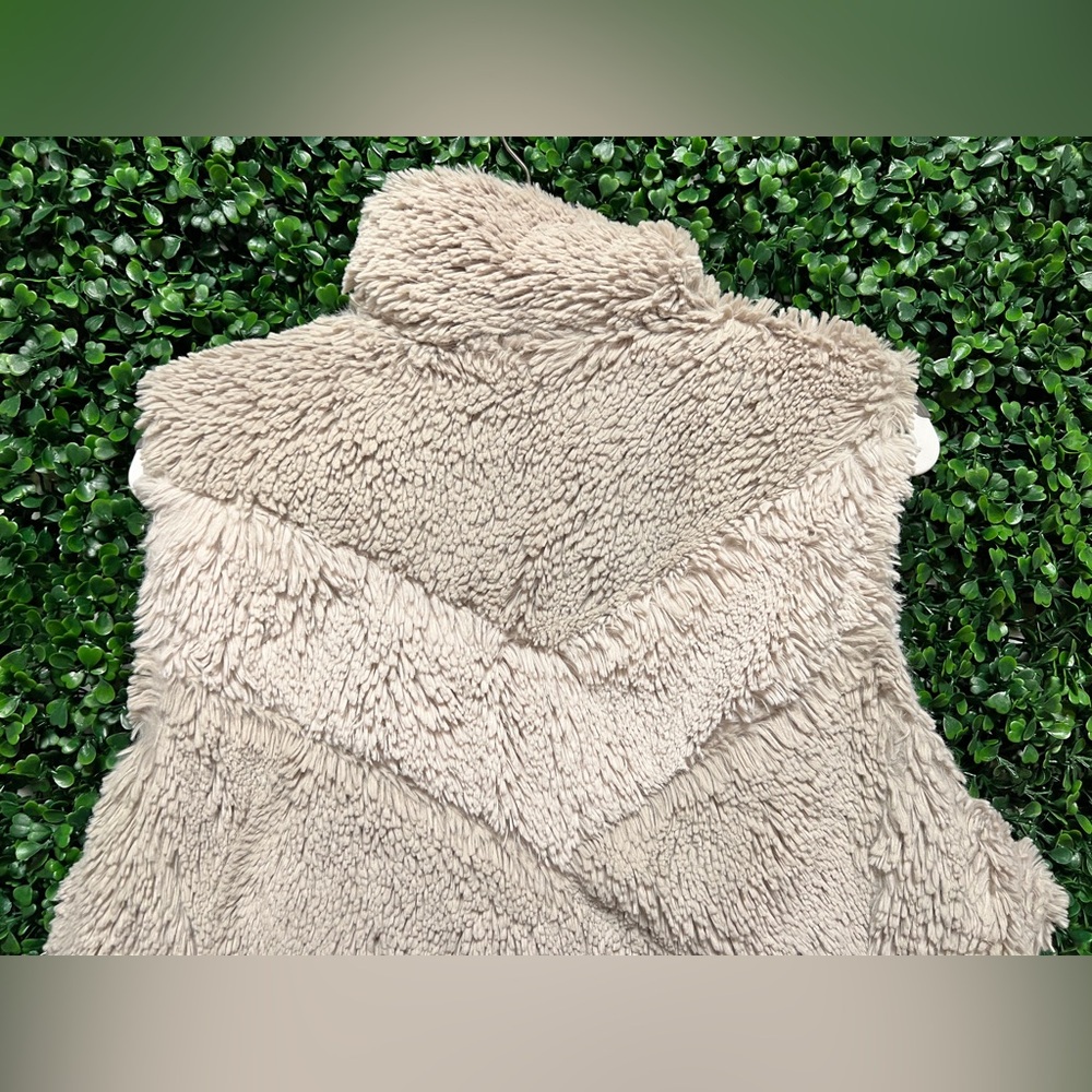 Patagonia Bleached Stone Retro Chevron Pelage Vest Vintage Women’s Med Full Zip - Picture 3 of 15